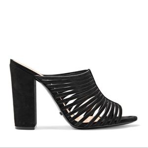 Schutz Suede Black Mules